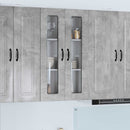 vidaXL Mosogatógép panel Kalmar Beton Szürke 60 x 31 x 100 cm Faanyag