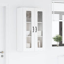 vidaXL Fali konyhaszekrény Magas Fényű Fehér 60 x 31 x 100 cm Faanyag