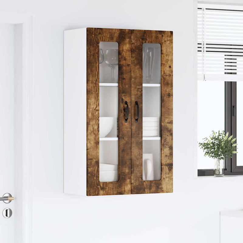 vidaXL Fali konyhaszekrény Füstölt tölgy 60 x 31 x 100 cm Faanyag