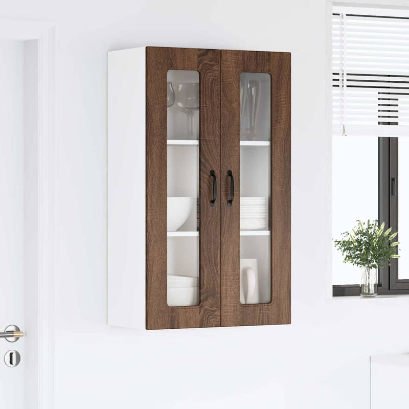 vidaXL Fali konyhaszekrény Barna Tölgy 60 x 31 x 100 cm Faanyag