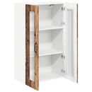 vidaXL Fali konyhaszekrény polcokkal Öreg fa 60 x 31 x 100 cm Faanyag