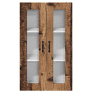 vidaXL Fali konyhaszekrény polcokkal Öreg fa 60 x 31 x 100 cm Faanyag