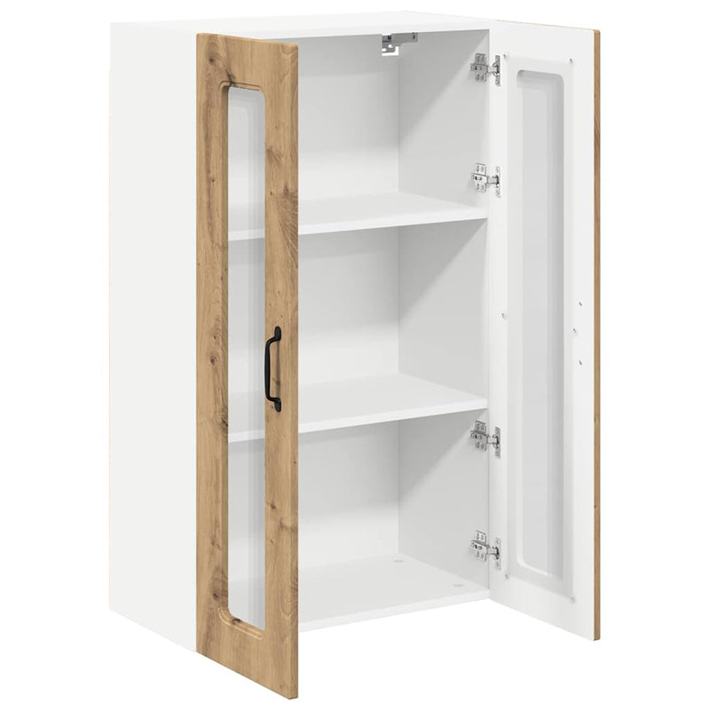 vidaXL Fali konyhaszekrény Artisan tölgy 60 x 31 x 100 cm Faanyag