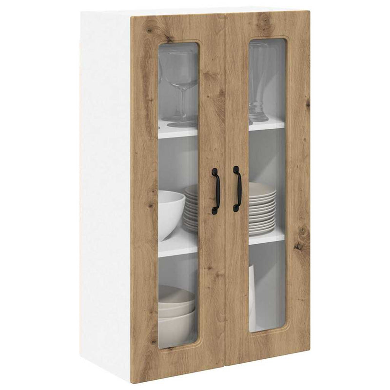 vidaXL Fali konyhaszekrény Artisan tölgy 60 x 31 x 100 cm Faanyag