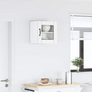 vidaXL Fali üveges szekrény LUCCA Fehér 40 x 31 x 40 cm Szerelt Fa