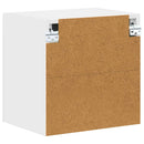 vidaXL Fali üveges szekrény LUCCA 2 pcs Fehér 40 x 31 x 40 cm