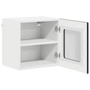 vidaXL Konyhaszekrény polcokkal 2 pcs Fekete 40 x 31 x 40 cm Faanyag