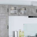 vidaXL Fali üveges szekrény LUCCA 2 pcs Betonszürke 40 x 31 x 40 cm