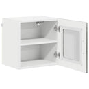 vidaXL Fali üveges szekrény LUCCA 2 pcs Betonszürke 40 x 31 x 40 cm