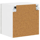 vidaXL Fali üveges szekrény LUCCA 2 pcs Betonszürke 40 x 31 x 40 cm