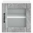 vidaXL Fali üveges szekrény LUCCA 2 pcs Betonszürke 40 x 31 x 40 cm