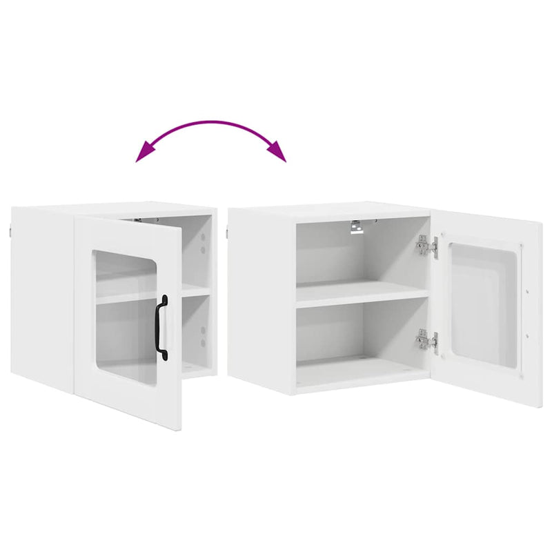 vidaXL Konyhaszekrény Magas Fényű Fehér 40 x 31 x 40 cm Faanyag