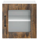 vidaXL Fali üveges szekrény LUCCA 2 pcs Füstös Tölgy 40 x 31 x 40 cm