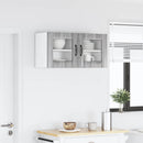vidaXL Fali üveges szekrény LUCCA 2 pcs Szürke Sonoma 40 x 31 x 40 cm