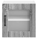 vidaXL Fali üveges szekrény LUCCA 2 pcs Szürke Sonoma 40 x 31 x 40 cm