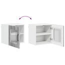 vidaXL Fali üveges szekrény LUCCA 2 pcs Szürke Sonoma 40 x 31 x 40 cm