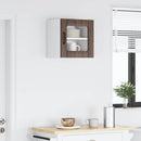 vidaXL Fali üveges szekrény LUCCA Barna Tölgy 40 x 31 x 40 cm