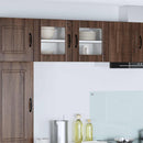 vidaXL Fali üveges szekrény LUCCA 2 pcs Barna Tölgy 40 x 31 x 40 cm