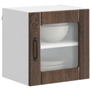 vidaXL Fali üveges szekrény LUCCA 2 pcs Barna Tölgy 40 x 31 x 40 cm