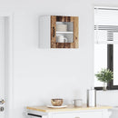 vidaXL Fali üveges szekrény LUCCA Antik Fa 40 x 31 x 40 cm Szerelt Fa