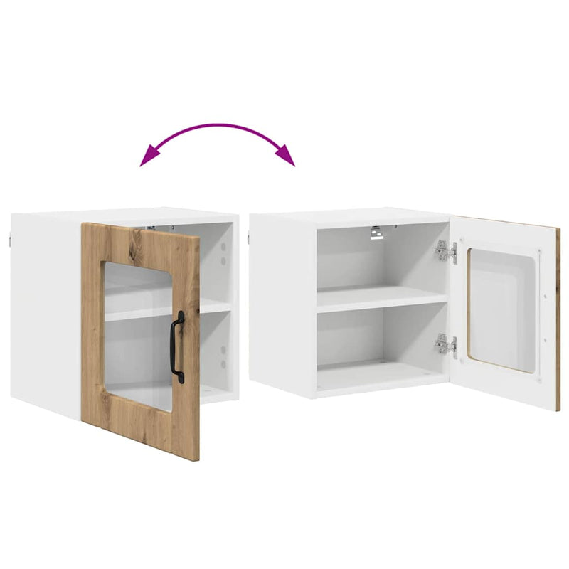 vidaXL Konyhaszekrény polcokkal Artisan tölgy 40 x 31 x 40 cm Faanyag