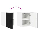 vidaXL Konyhaszekrény polcokkal Fekete 30 x 31 x 40 cm Faanyag