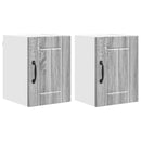 vidaXL Fali Szekrény LUCCA 2 pcs Szürke Sonoma 30 x 31 x 40 cm
