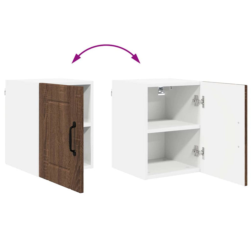 vidaXL Konyhaszekrény polcokkal Barna Tölgy 30 x 31 x 40 cm Faanyag