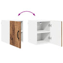 vidaXL Konyhaszekrény polcokkal Öreg fa 30 x 31 x 40 cm Faanyag