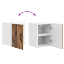 vidaXL Fali Szekrény LUCCA 2 pcs Antik Fa 30 x 31 x 40 cm Szerelt Fa
