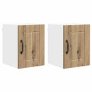vidaXL Fali Szekrény LUCCA 2 pcs Kézműves Tölgy 30 x 31 x 40 cm