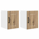 vidaXL Fali Szekrény LUCCA 2 pcs Kézműves Tölgy 30 x 31 x 40 cm