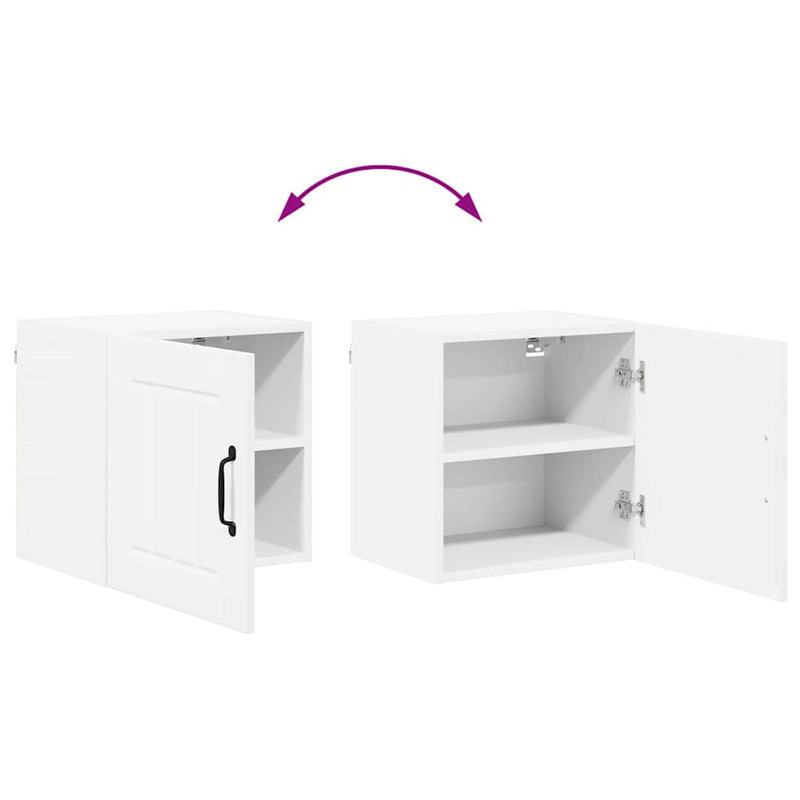 vidaXL Konyhaszekrény polcokkal Fehér 40 x 31 x 40 cm Faanyag