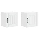 vidaXL Fali Szekrény LUCCA 2 pcs Fehér 40 x 31 x 40 cm Szerelt Fa