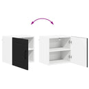 vidaXL Konyhaszekrény polcokkal Fekete 40 x 31 x 40 cm Faanyag