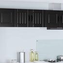 vidaXL Fali Szekrény LUCCA 2 pcs Fekete 40 x 31 x 40 cm Szerelt Fa
