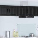 vidaXL Fali Szekrény LUCCA 2 pcs Fekete 40 x 31 x 40 cm Szerelt Fa