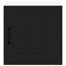 vidaXL Konyhaszekrény polcokkal 2 pcs Fekete 40 x 31 x 40 cm Faanyag