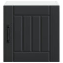 vidaXL Fali Szekrény LUCCA 2 pcs Fekete 40 x 31 x 40 cm Szerelt Fa