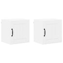 vidaXL Konyhaszekrény 2 pcs Magas Fényű Fehér 40 x 31 x 40 cm Faanyag