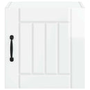 vidaXL Fali Szekrény LUCCA 2 pcs Magasfényű Fehér 40 x 31 x 40 cm