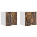 vidaXL Fali Szekrény LUCCA 2 pcs Füstös Tölgy 40 x 31 x 40 cm