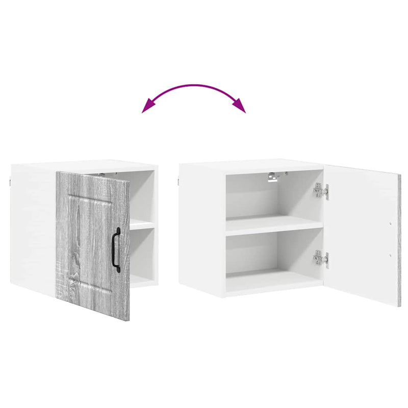 vidaXL Konyhaszekrény polcokkal Szürke Sonoma 40 x 31 x 40 cm Faanyag