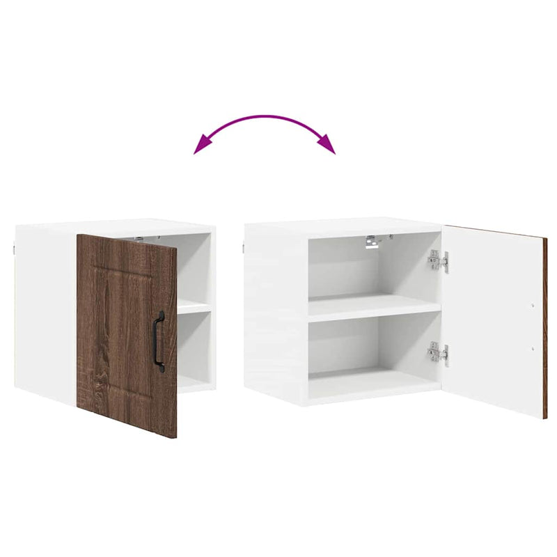 vidaXL Konyhaszekrény polcokkal Barna Tölgy 40 x 31 x 40 cm Faanyag