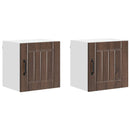 vidaXL Fali Szekrény LUCCA 2 pcs Barna Tölgy 40 x 31 x 40 cm
