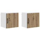 vidaXL Fali Szekrény LUCCA 2 pcs Kézműves Tölgy 40 x 31 x 40 cm