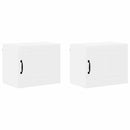 vidaXL Konyhaszekrény polcokkal 2 pcs Fehér 50 x 31 x 40 cm Faanyag