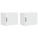 vidaXL Fali Szekrény LUCCA 2 pcs Fehér 50 x 31 x 40 cm Szerelt Fa