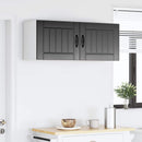 vidaXL Fali Szekrény LUCCA 2 pcs Fekete 50 x 31 x 40 cm Szerelt Fa