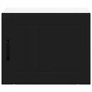 vidaXL Konyhaszekrény polcokkal 2 pcs Fekete 50 x 31 x 40 cm Faanyag